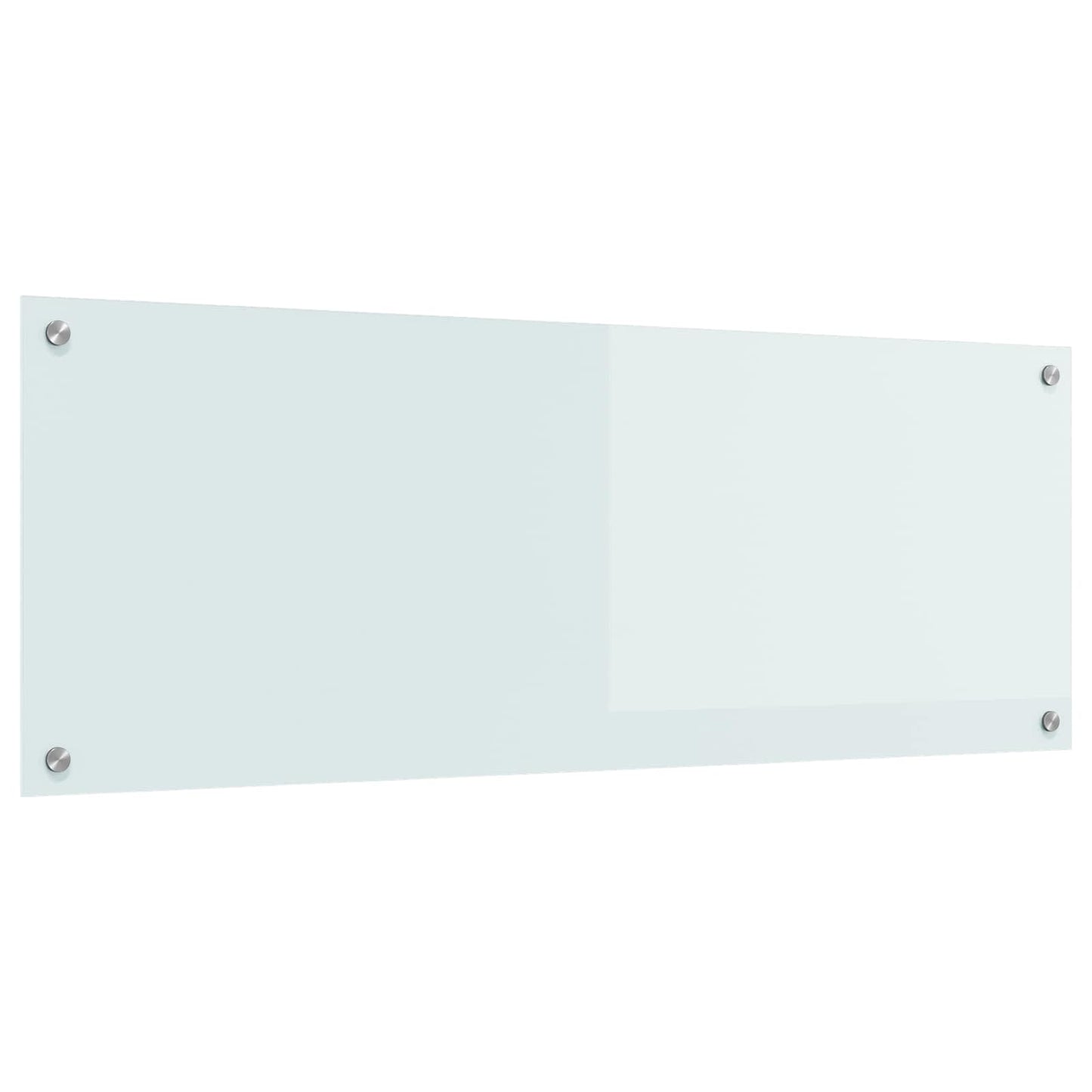 vidaXL Πίσω Πάνελ Κουζίνας Λευκό 110 x 40 cm σκληρυμένο γυαλί