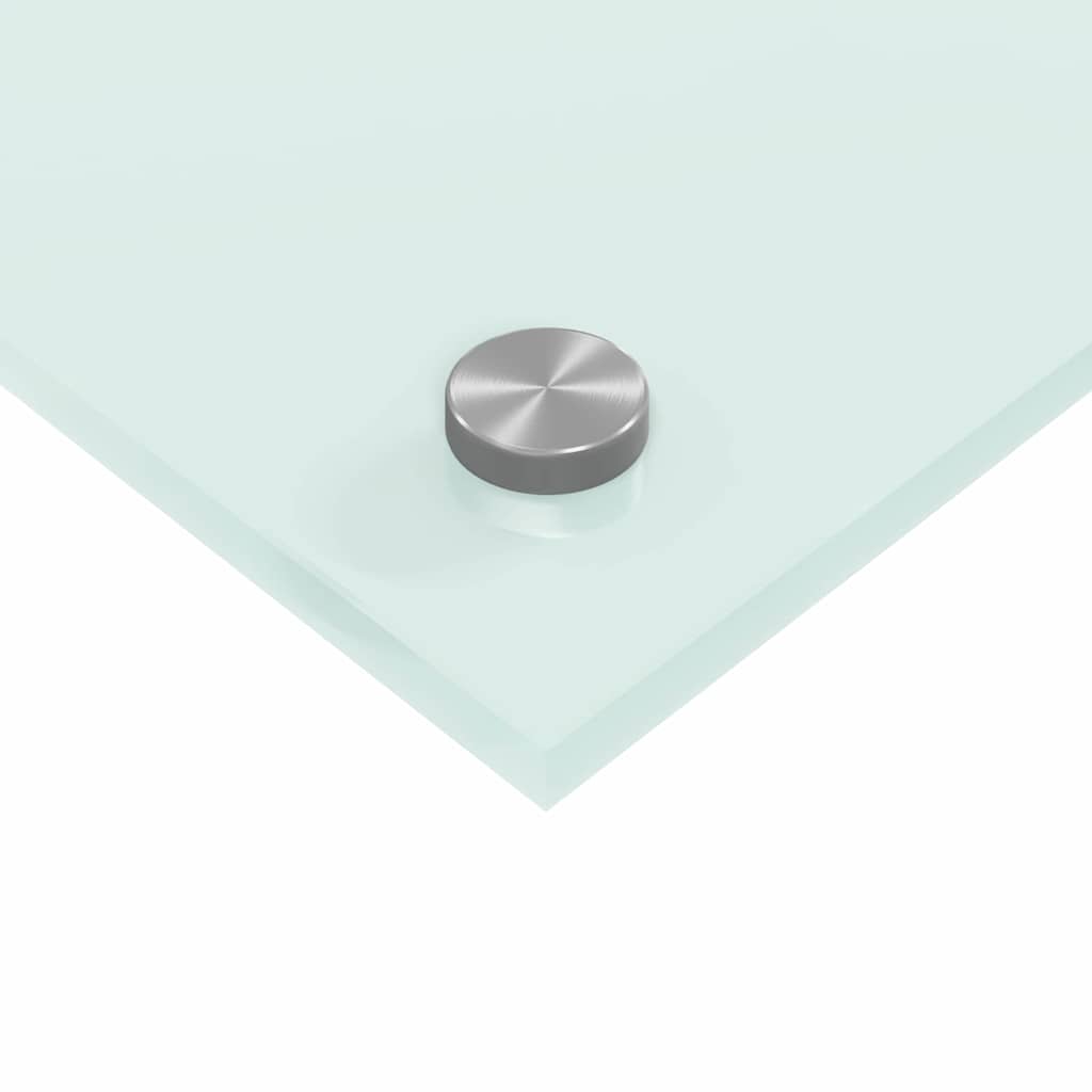 vidaXL Πλάτη κουζίνας Λευκό 110 x 60 cm σκληρυμένο γυαλί
