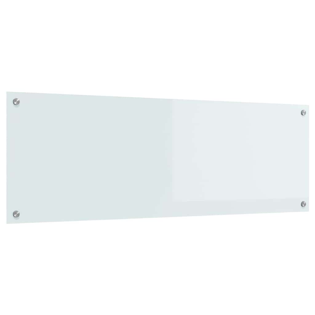 vidaXL Πίσω Πάνελ Κουζίνας Λευκό 120 x 40 cm σκληρυμένο γυαλί