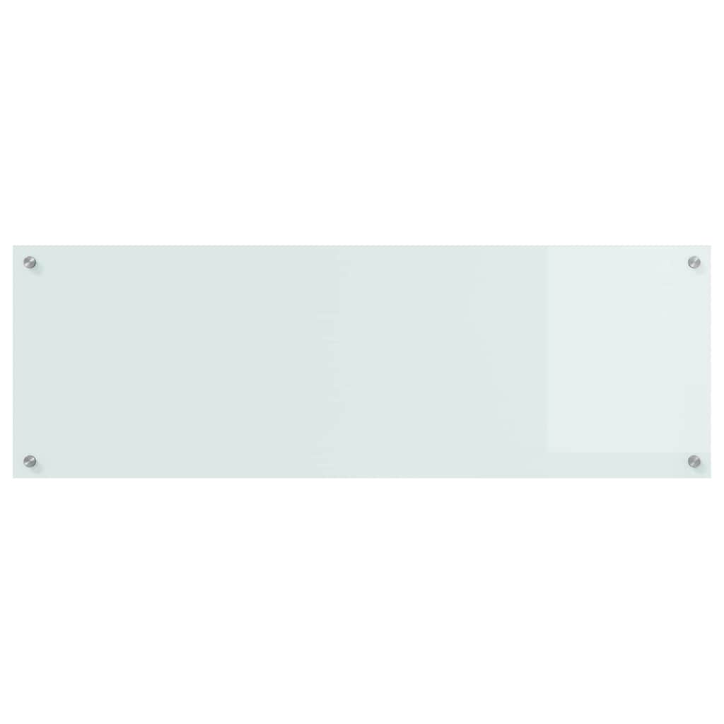 vidaXL Πίσω Πάνελ Κουζίνας Λευκό 120 x 40 cm σκληρυμένο γυαλί