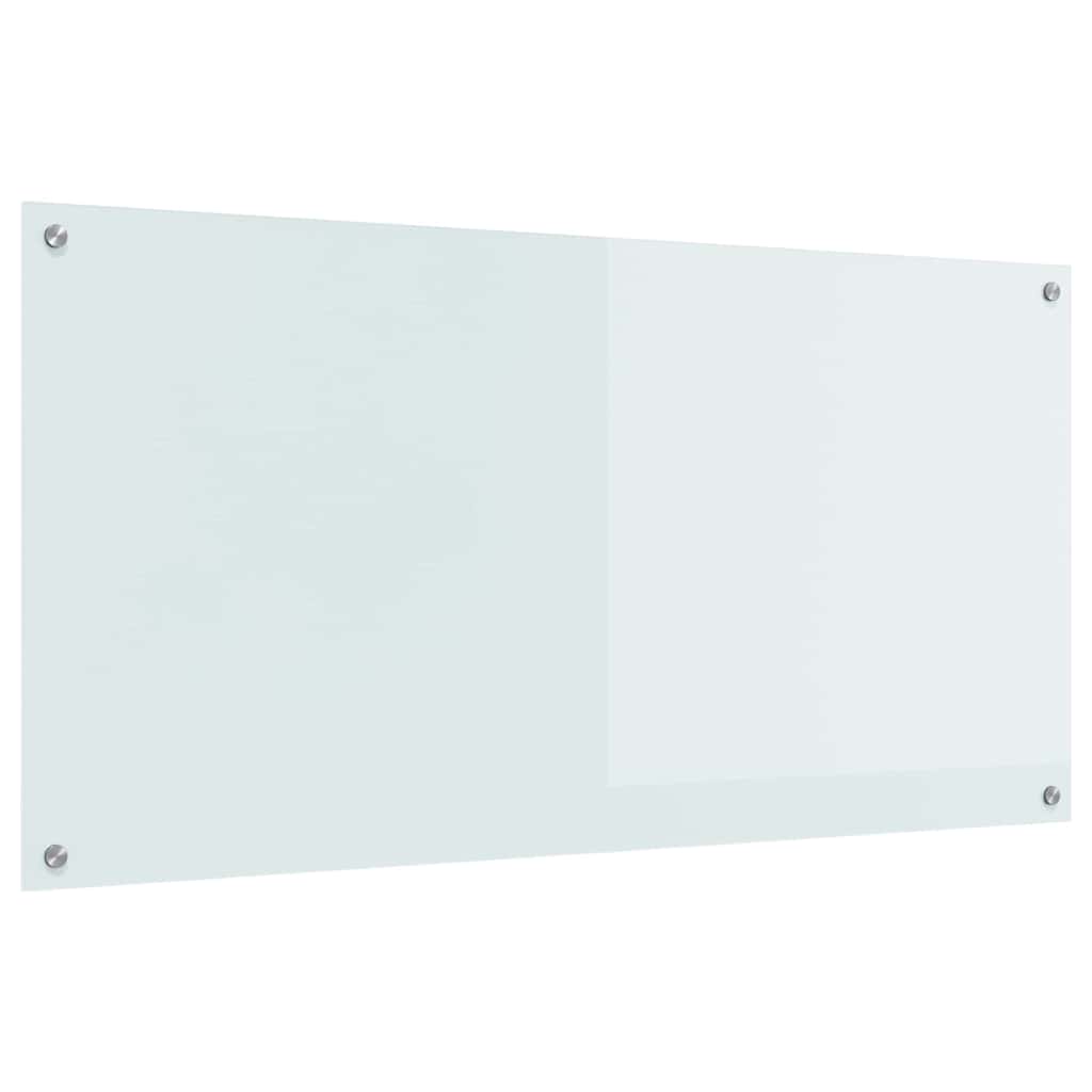 vidaXL Πλάτη κουζίνας Λευκό 120 x 60 cm σκληρυμένο γυαλί