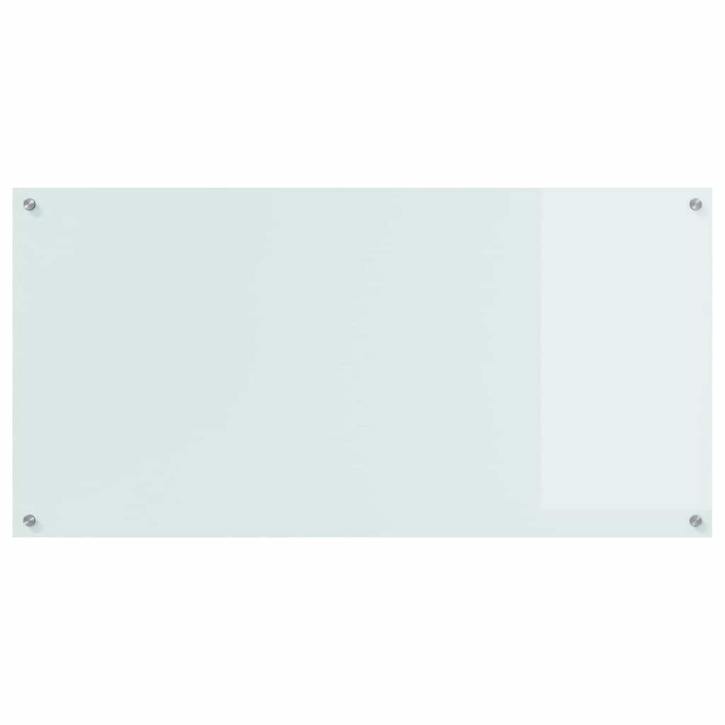 vidaXL Πλάτη κουζίνας Λευκό 120 x 60 cm σκληρυμένο γυαλί