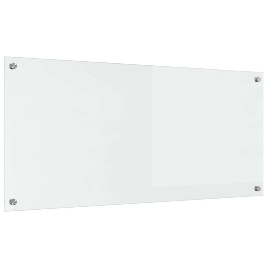 vidaXL Πλάτη κουζίνας Διαφανές 110 x 50 cm σκληρυμένο γυαλί