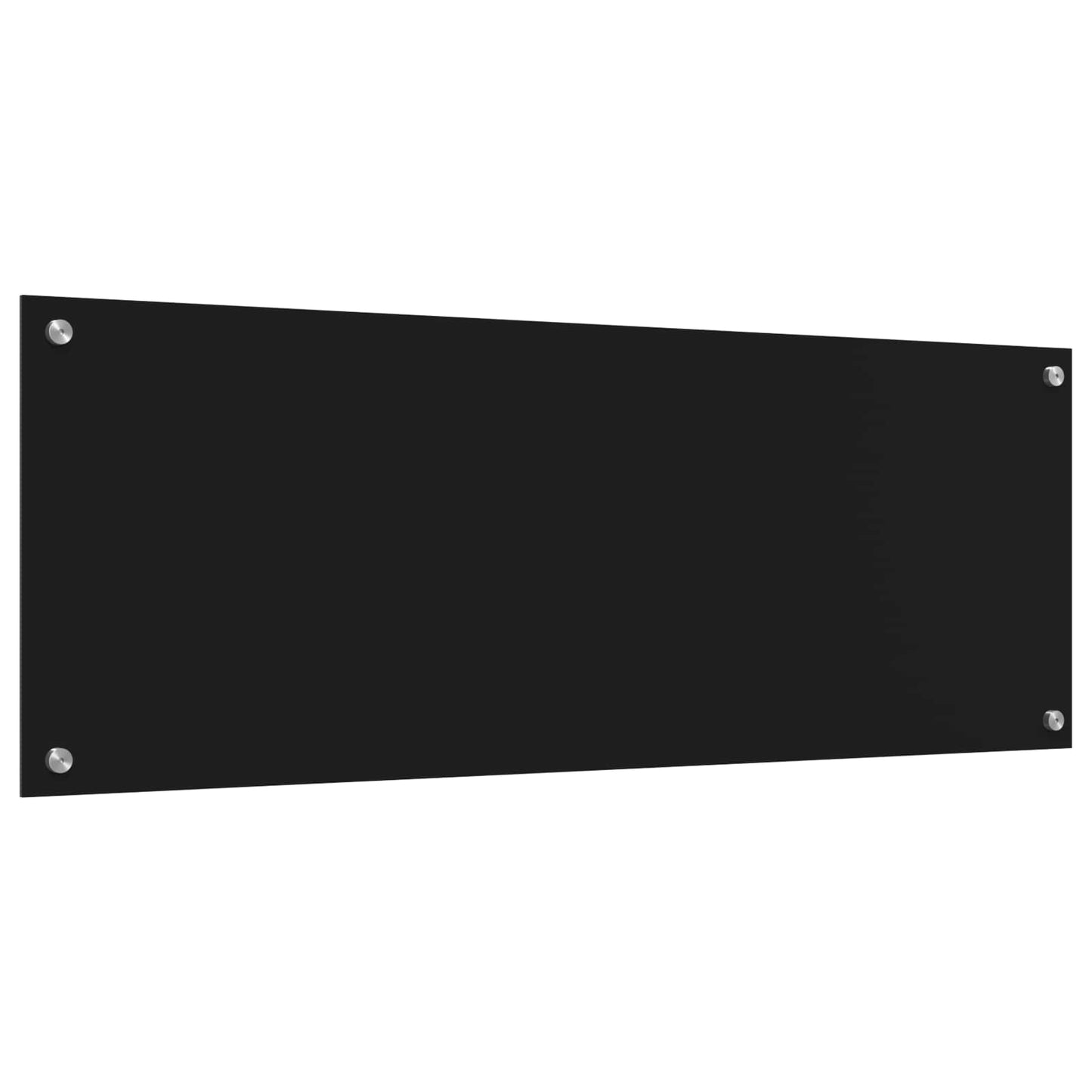 vidaXL Πλάτη κουζίνας Μαύρο 110 x 40 cm σκληρυμένο γυαλί