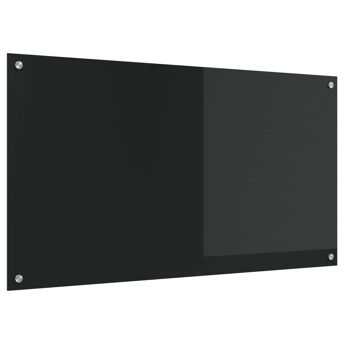 vidaXL Πλάτη κουζίνας Μαύρο 110 x 60 cm σκληρυμένο γυαλί