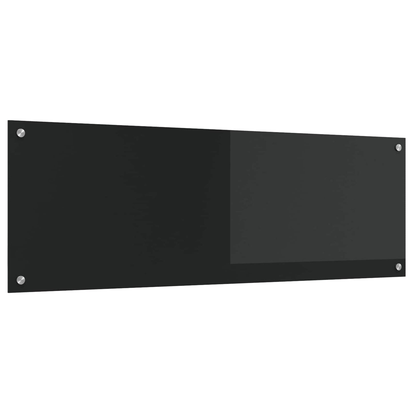 vidaXL Πλάτη κουζίνας Μαύρο 120 x 40 cm σκληρυμένο γυαλί