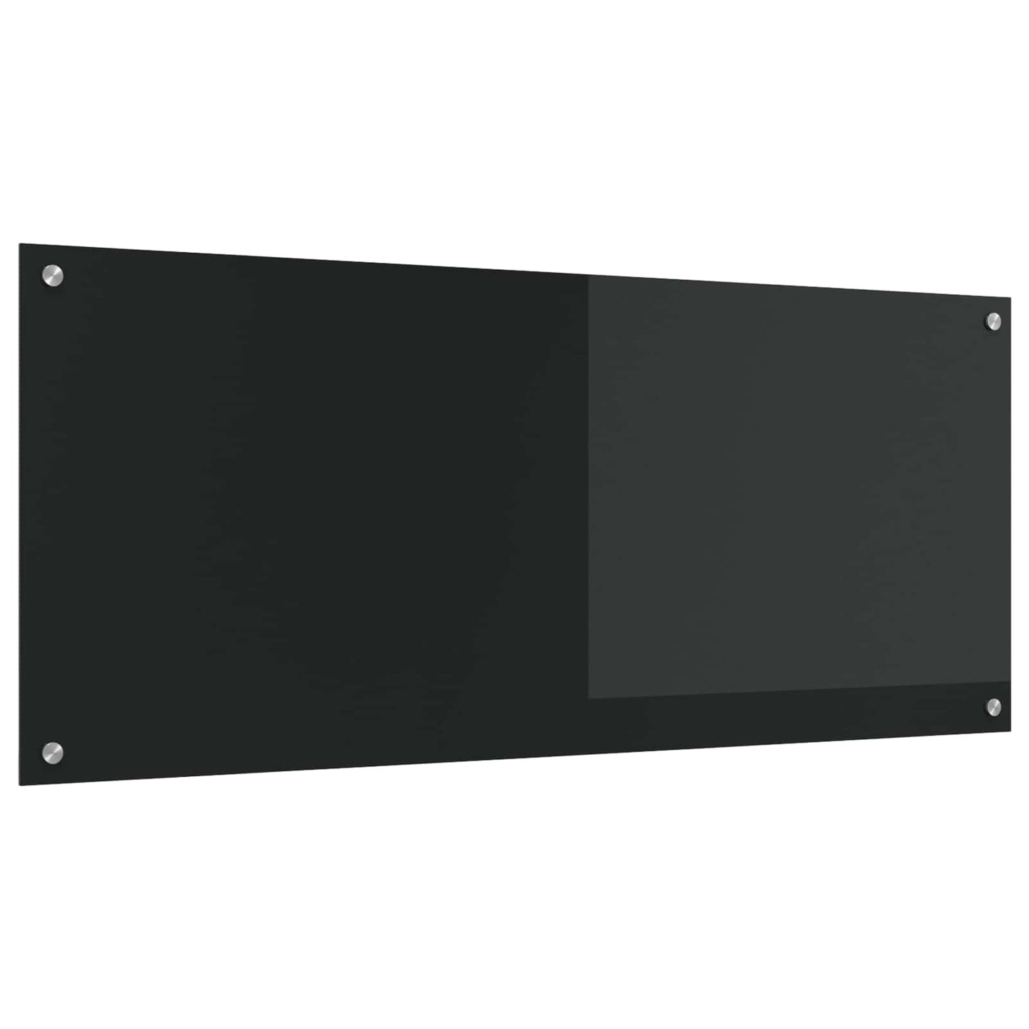vidaXL Πλάτη κουζίνας Μαύρο 120 x 50 cm σκληρυμένο γυαλί
