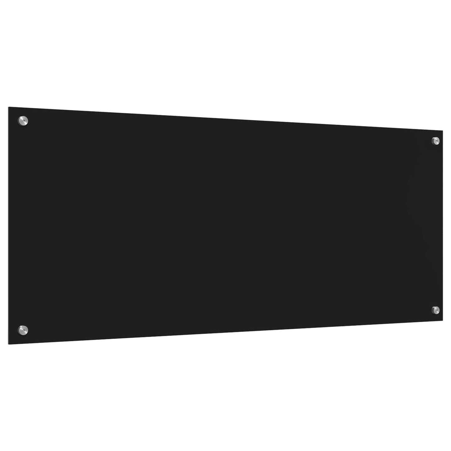 vidaXL Πλάτη κουζίνας Μαύρο 120 x 50 cm σκληρυμένο γυαλί