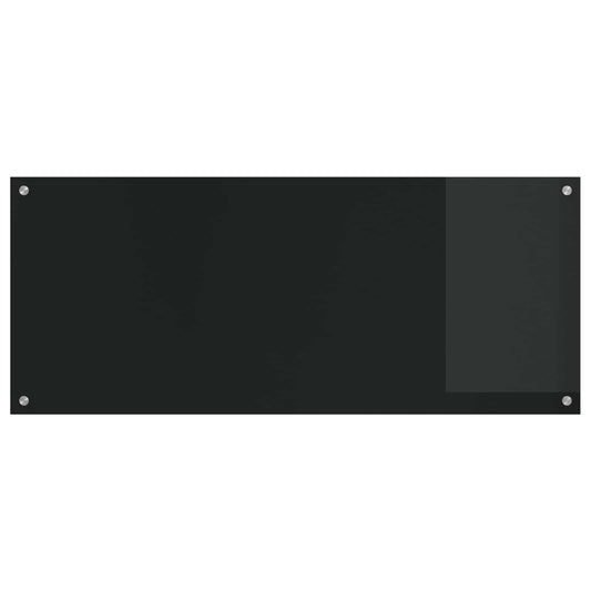 vidaXL Πλάτη κουζίνας Μαύρο 120 x 50 cm σκληρυμένο γυαλί