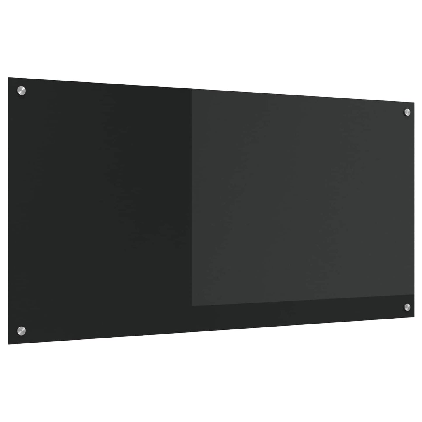 vidaXL Πλάτη κουζίνας Μαύρο 120 x 60 cm σκληρυμένο γυαλί
