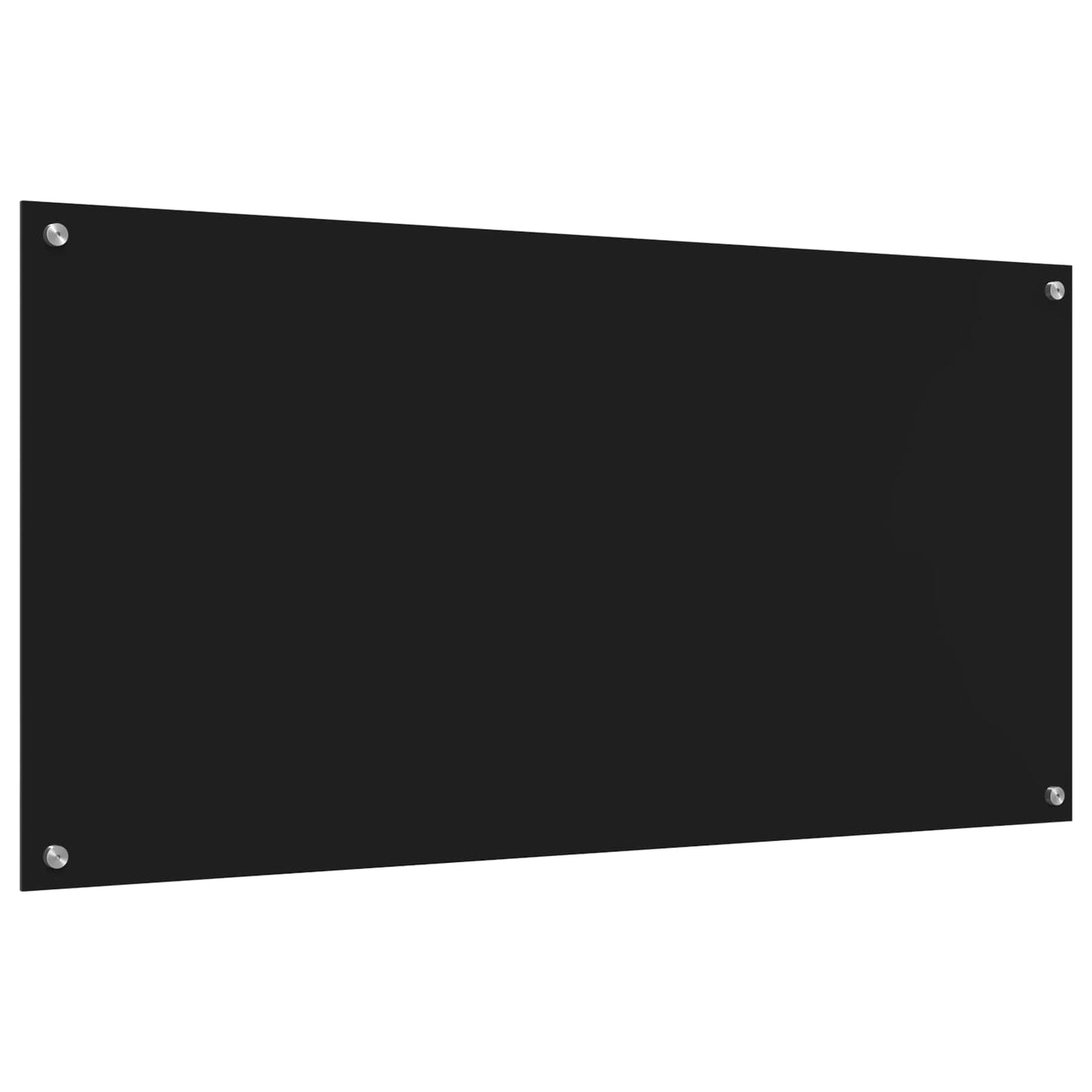 vidaXL Πλάτη κουζίνας Μαύρο 120 x 60 cm σκληρυμένο γυαλί