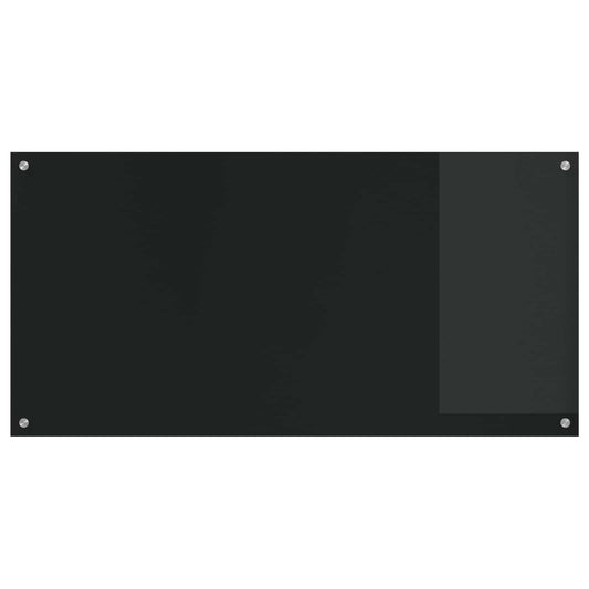 vidaXL Πλάτη κουζίνας Μαύρο 120 x 60 cm σκληρυμένο γυαλί