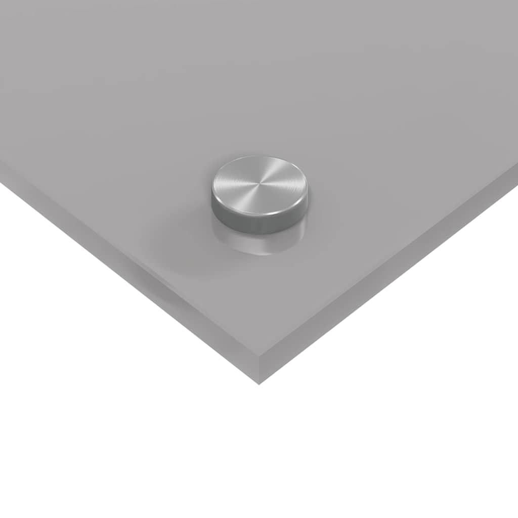 vidaXL Πλάτη κουζίνας Ανοιχτό γκρι 110 x 50 cm σκληρυμένο γυαλί