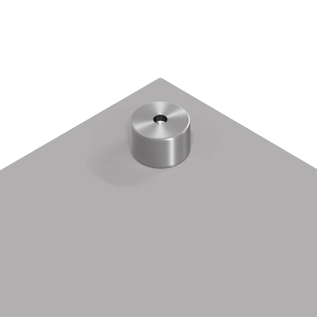 vidaXL Πλάτη κουζίνας Ανοιχτό γκρι 110 x 50 cm σκληρυμένο γυαλί
