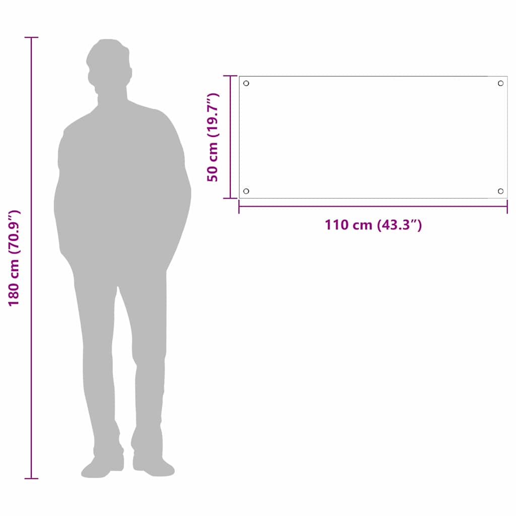 vidaXL Πλάτη κουζίνας Ανοιχτό γκρι 110 x 50 cm σκληρυμένο γυαλί