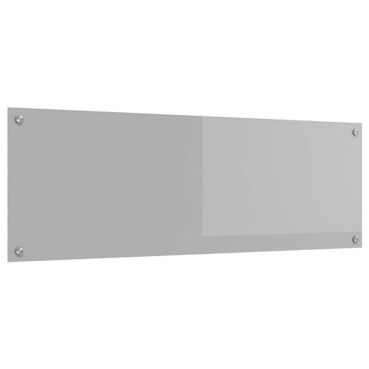 vidaXL Πλάτη κουζίνας Ανοιχτό γκρι 120 x 40 cm σκληρυμένο γυαλί