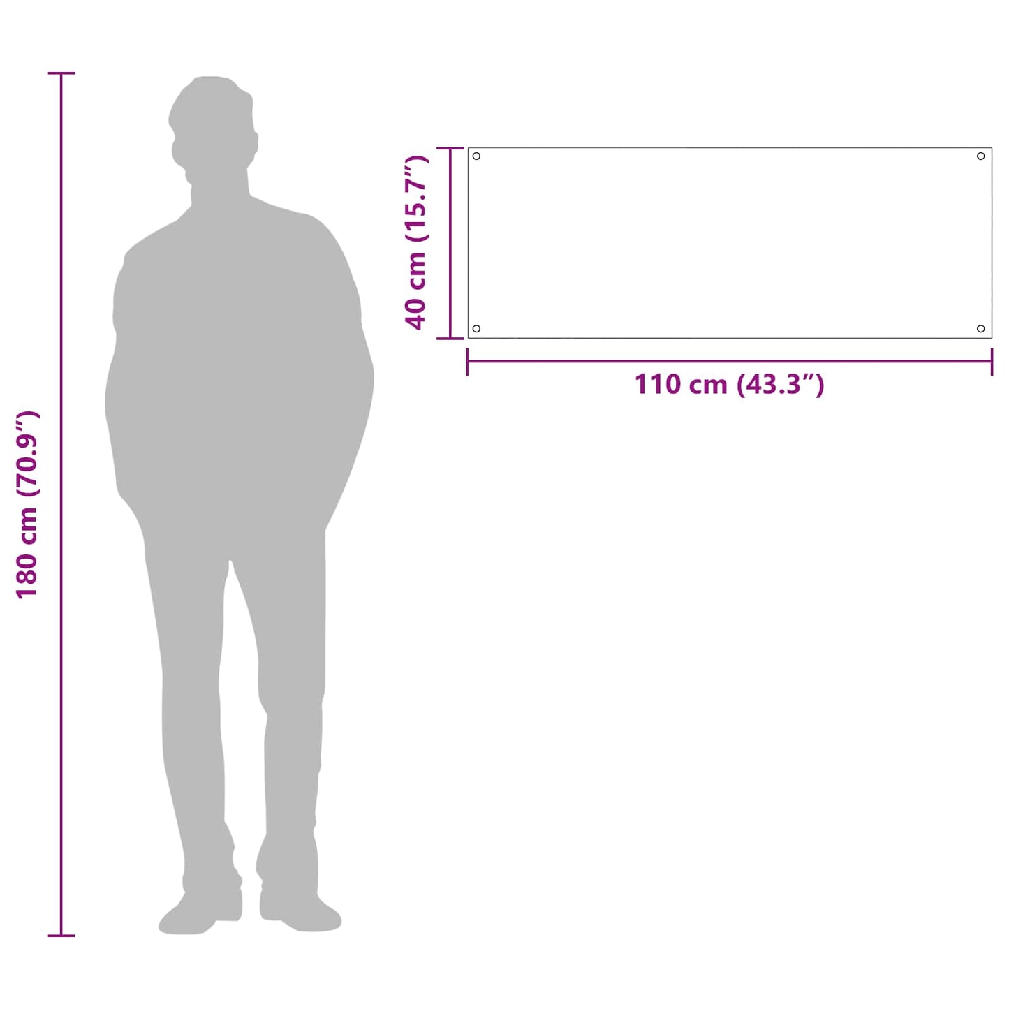 vidaXL Πλάτη κουζίνας Σκούρο Γκρι 110 x 40 cm σκληρυμένο γυαλί