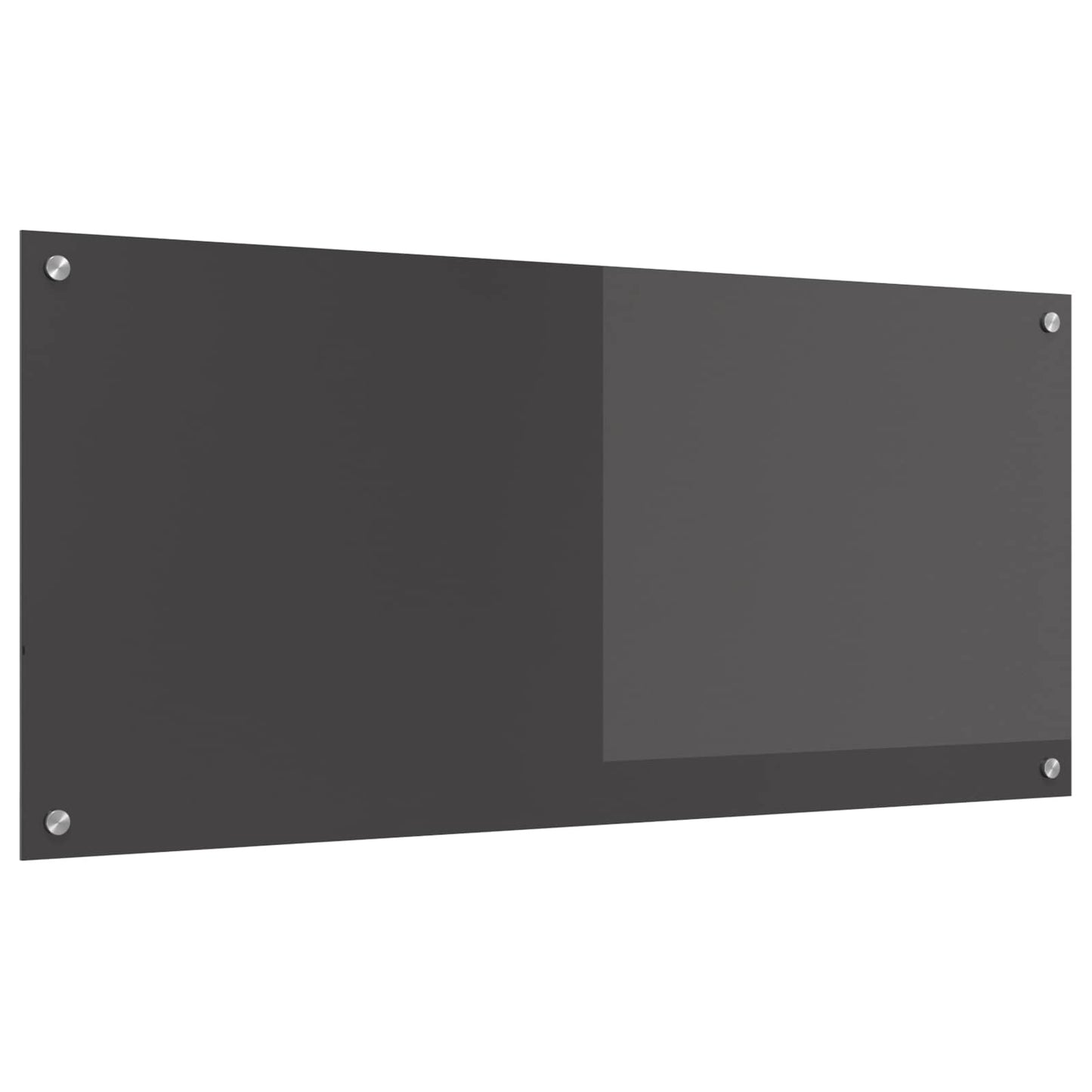 vidaXL Πλάτη κουζίνας Σκούρο Γκρι 110 x 50 cm σκληρυμένο γυαλί