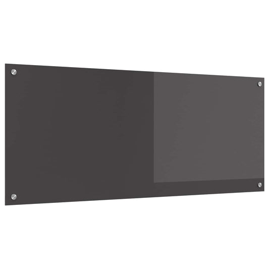 vidaXL Πλάτη κουζίνας Σκούρο Γκρι 120 x 50 cm σκληρυμένο γυαλί