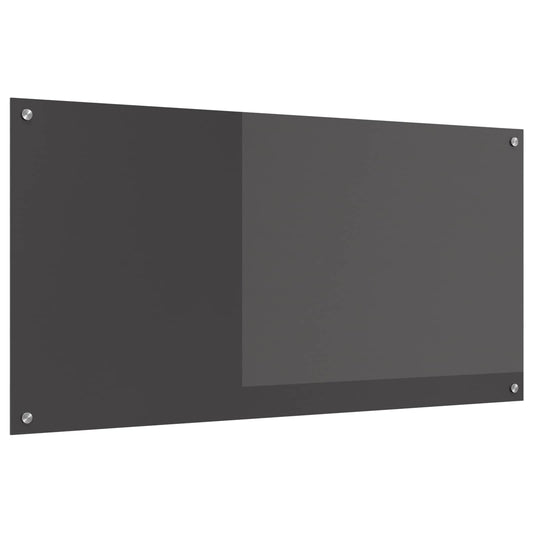 vidaXL Πλάτη κουζίνας Σκούρο Γκρι 120 x 60 cm σκληρυμένο γυαλί