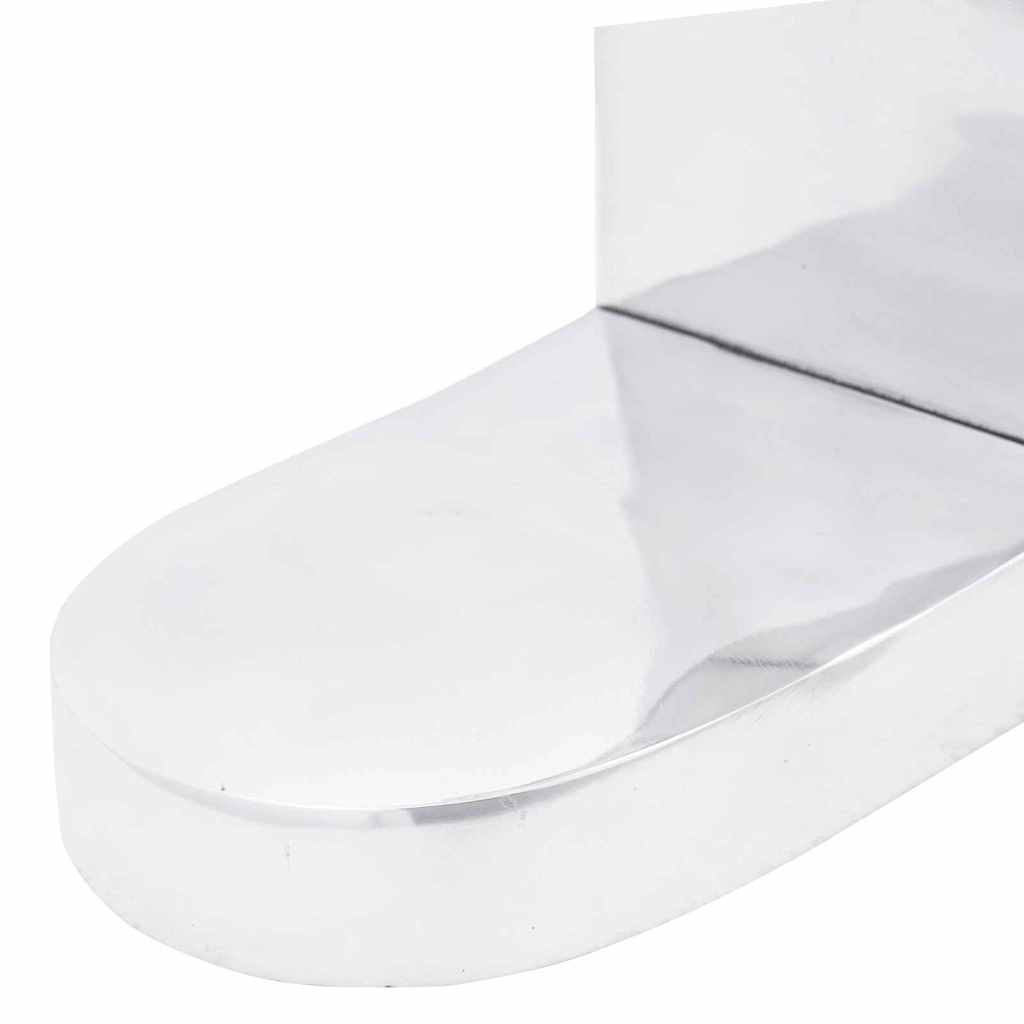 vidaXL Βιβλιοστάτες 2 pcs Ασημί 17 x 15 x 27 εκ. Αλουμίνιο