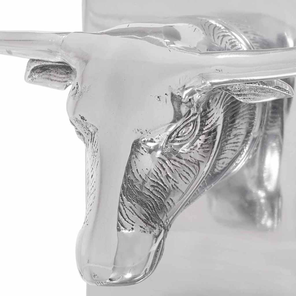 vidaXL Βιβλιοστάτες 2 pcs Ασημί 21.5 x 15.5 x 20 εκ. Αλουμίνιο