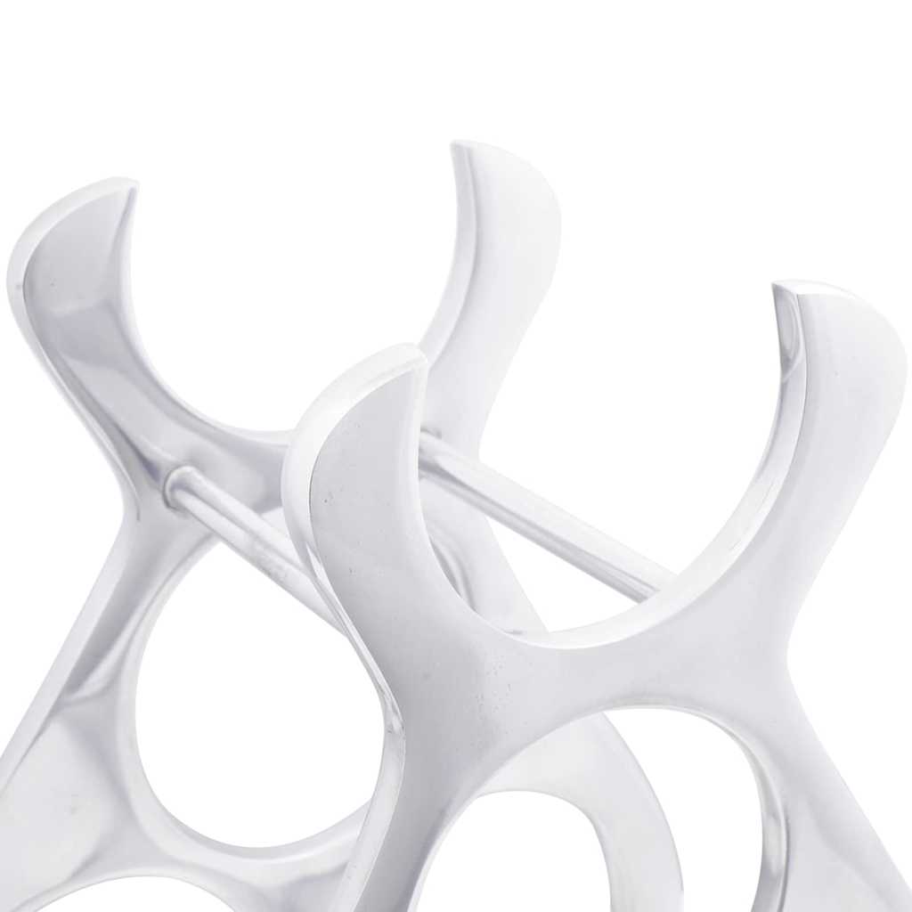 vidaXL Ράφι Κρασιού Ασημί 23 x 14 x 28 εκ. Αλουμίνιο