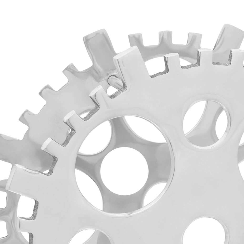 vidaXL Ράφι Κρασιού Ασημί 39 x 39 x 14 cm Αλουμίνιο