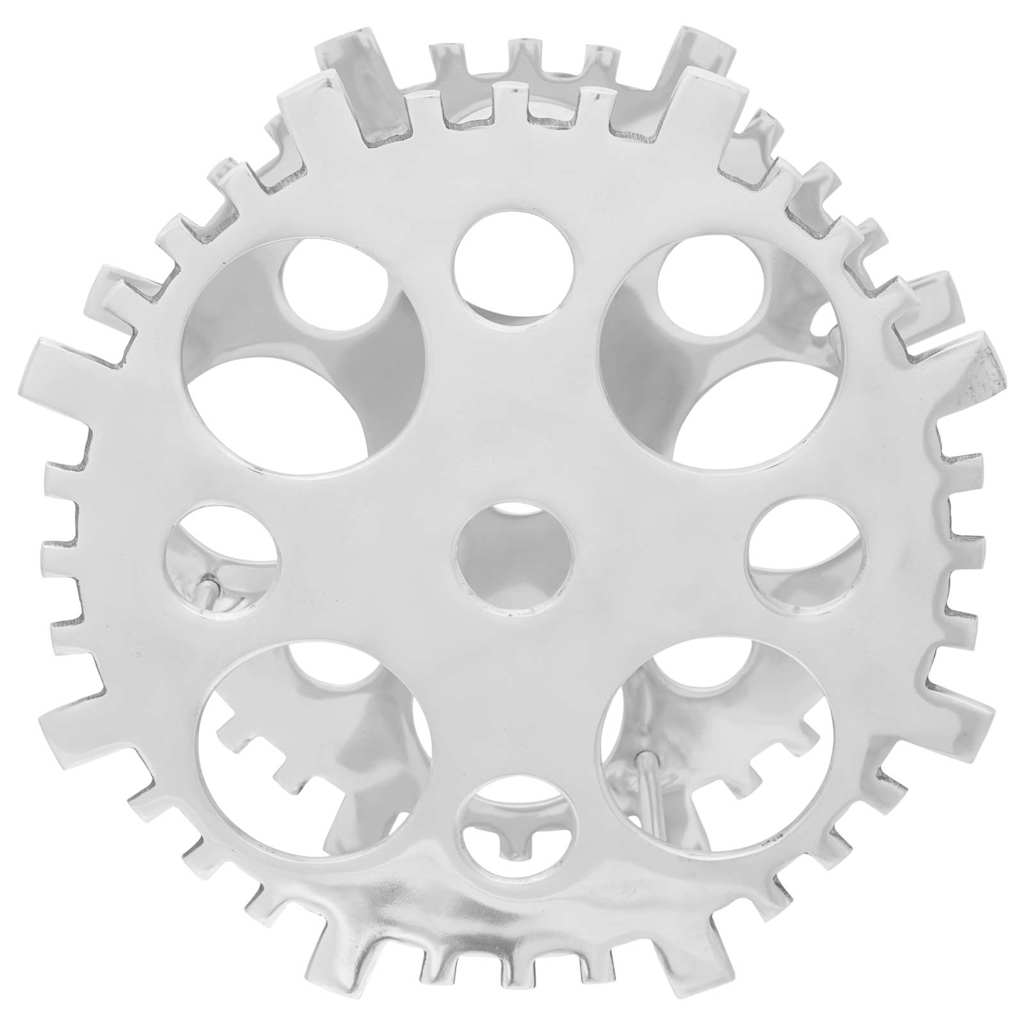 vidaXL Ράφι Κρασιού Ασημί 39 x 39 x 14 cm Αλουμίνιο