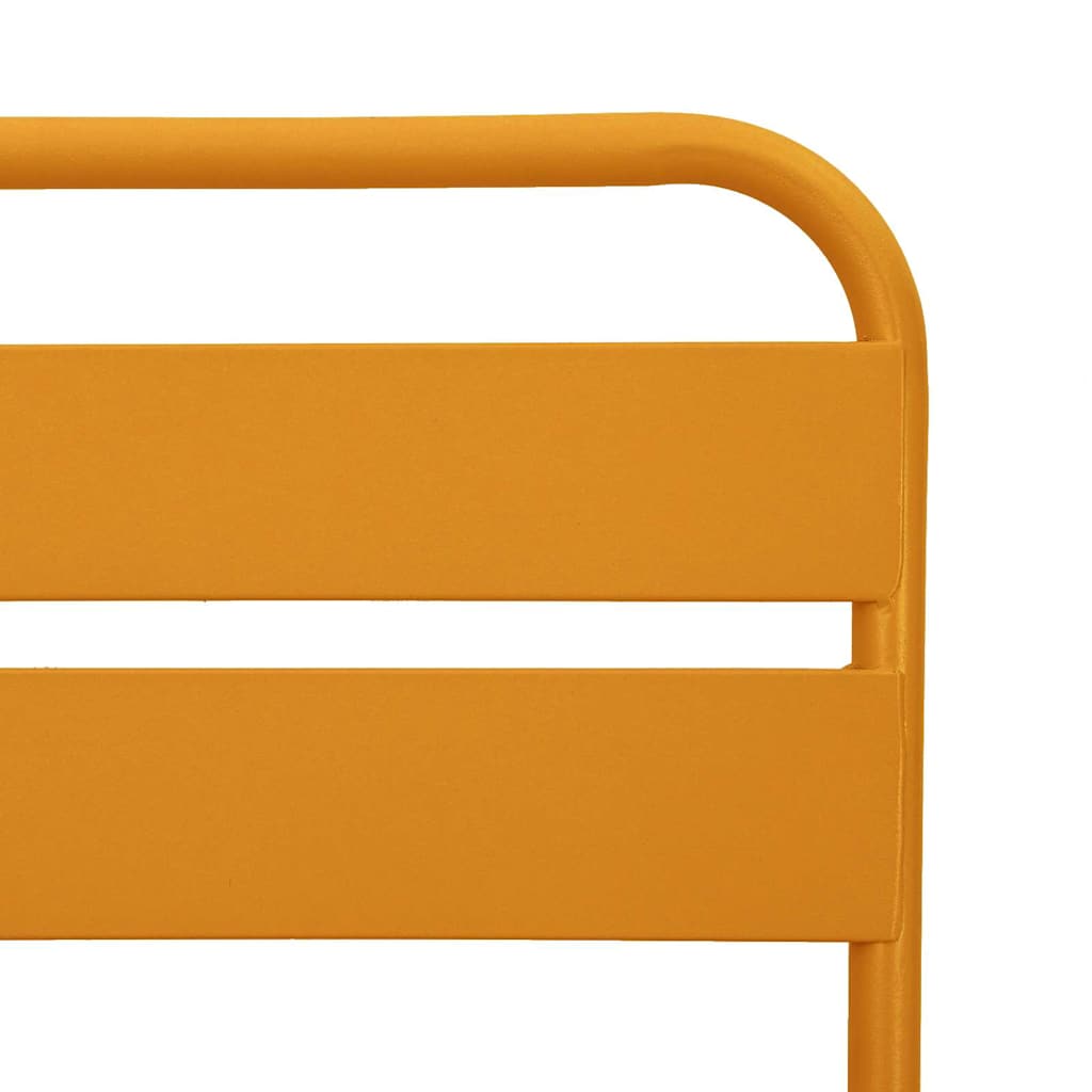 vidaXL Πτυσσόμενη Καρέκλα Κήπου 2 pcs Μουσταρδί 42 x 52 x 82εκ