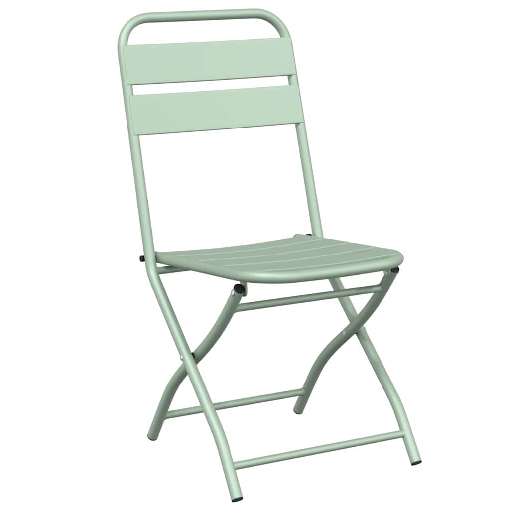 vidaXL Πτυσσόμενη Καρέκλα Κήπου 2 pcs Απαλό μέint 42 x 52 x 82εκ