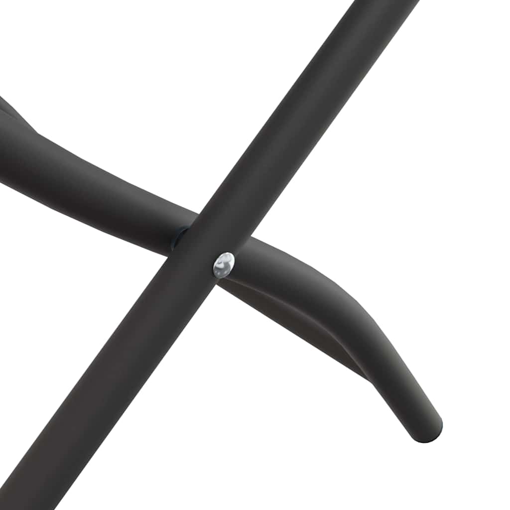 vidaXL Πτυσσόμενη Καρέκλα Κήπου 2 pcs Ανθρακί 42 x 52 x 82εκ