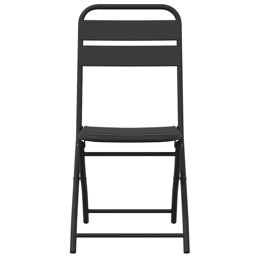 vidaXL Πτυσσόμενη Καρέκλα Κήπου 2 pcs Ανθρακί 42 x 52 x 82εκ
