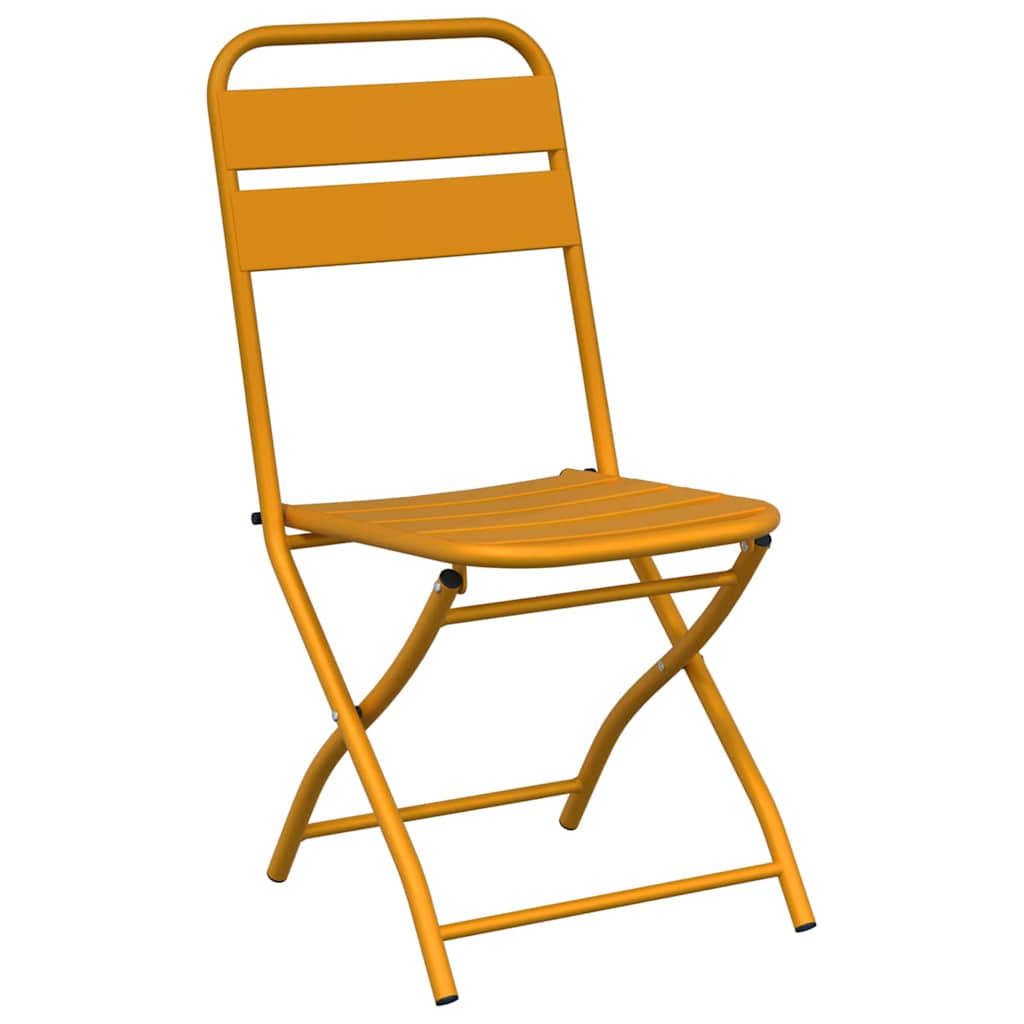 vidaXL 3 Τεμαχίων Πτυσσόμενο Σετ Μπριστό Μουσταρδί Χάλυβα