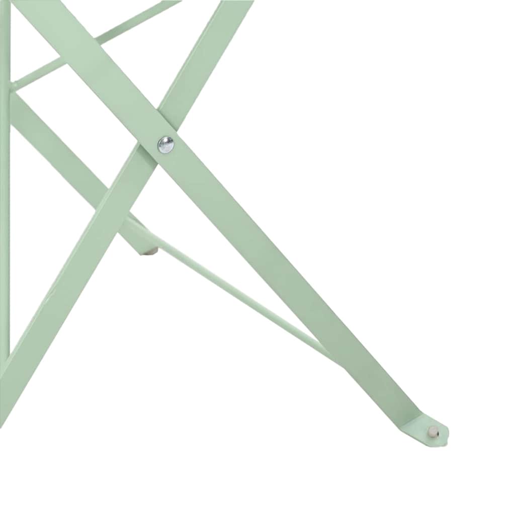 vidaXL Πτυσσόμενη Καρέκλα Κήπου 2 pcs Απαλό μέint 42 x 46 x 82εκ