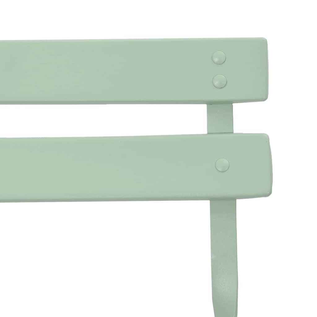 vidaXL Πτυσσόμενη Καρέκλα Κήπου 2 pcs Απαλό μέint 42 x 46 x 82εκ
