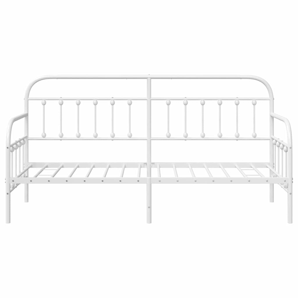 vidaXL Σκελετός κρεβατιού ημέρας Λευκό 75 x 190 cm