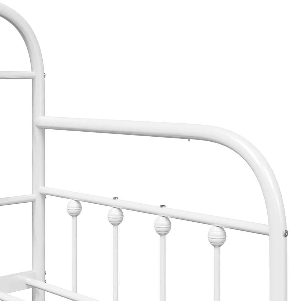 vidaXL Σκελετός κρεβατιού ημέρας Λευκό 80 x 200 cm