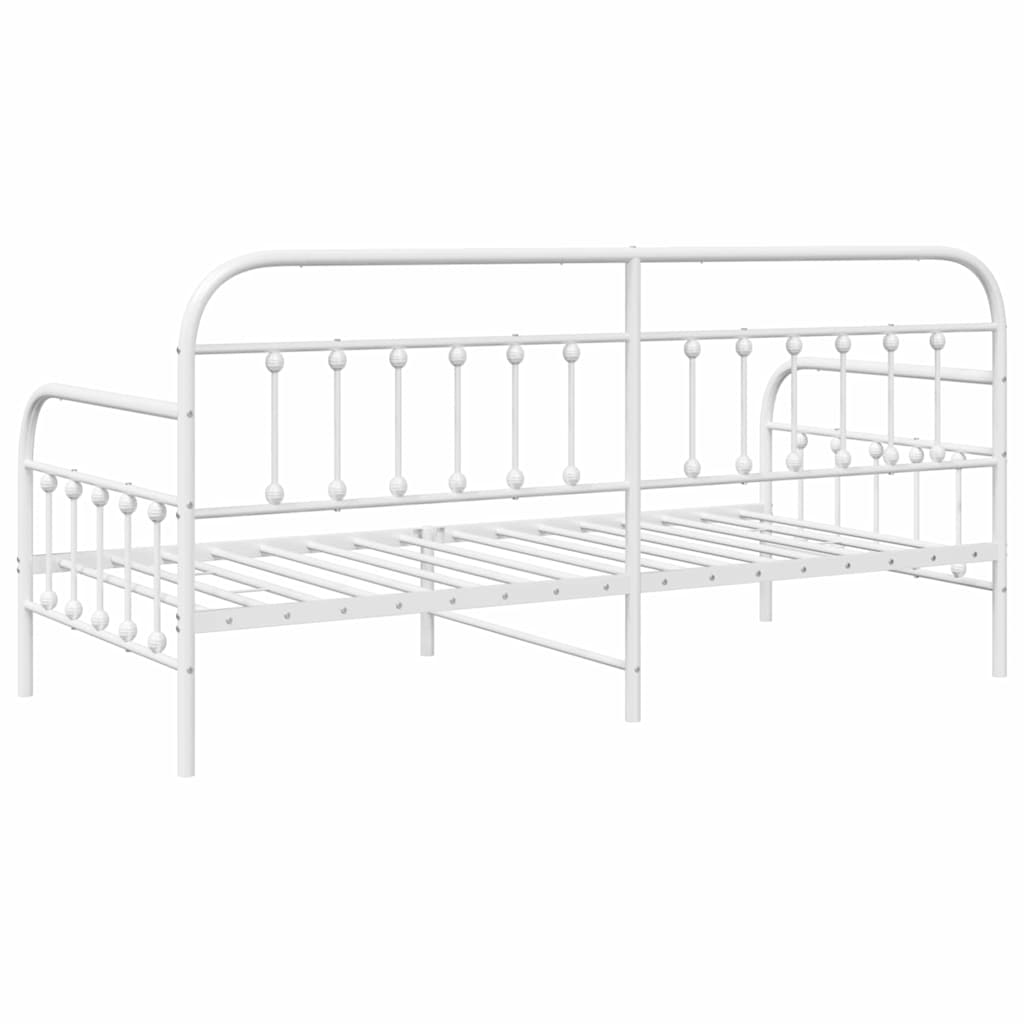 vidaXL Σκελετός κρεβατιού ημέρας Λευκό 100 x 200 cm