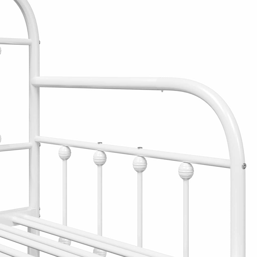 vidaXL Σκελετός κρεβατιού ημέρας Λευκό 80 x 200 cm