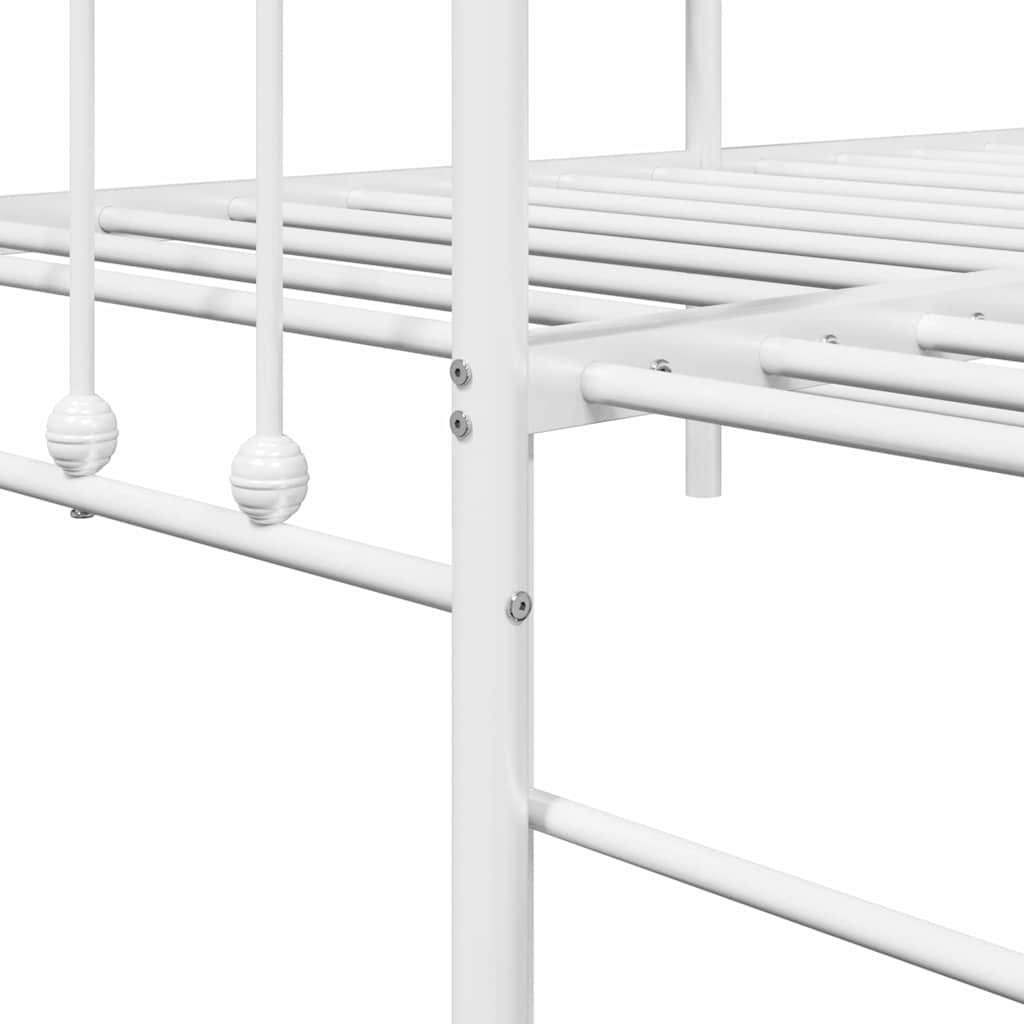 vidaXL Σκελετός κρεβατιού ημέρας Λευκό 80 x 200 cm