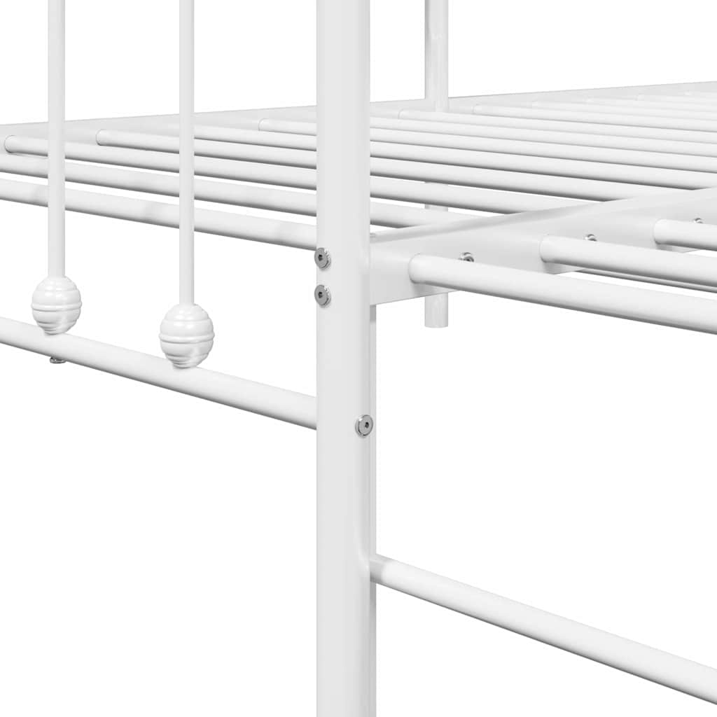 vidaXL Σκελετός κρεβατιού ημέρας Λευκό 90 x 200 cm
