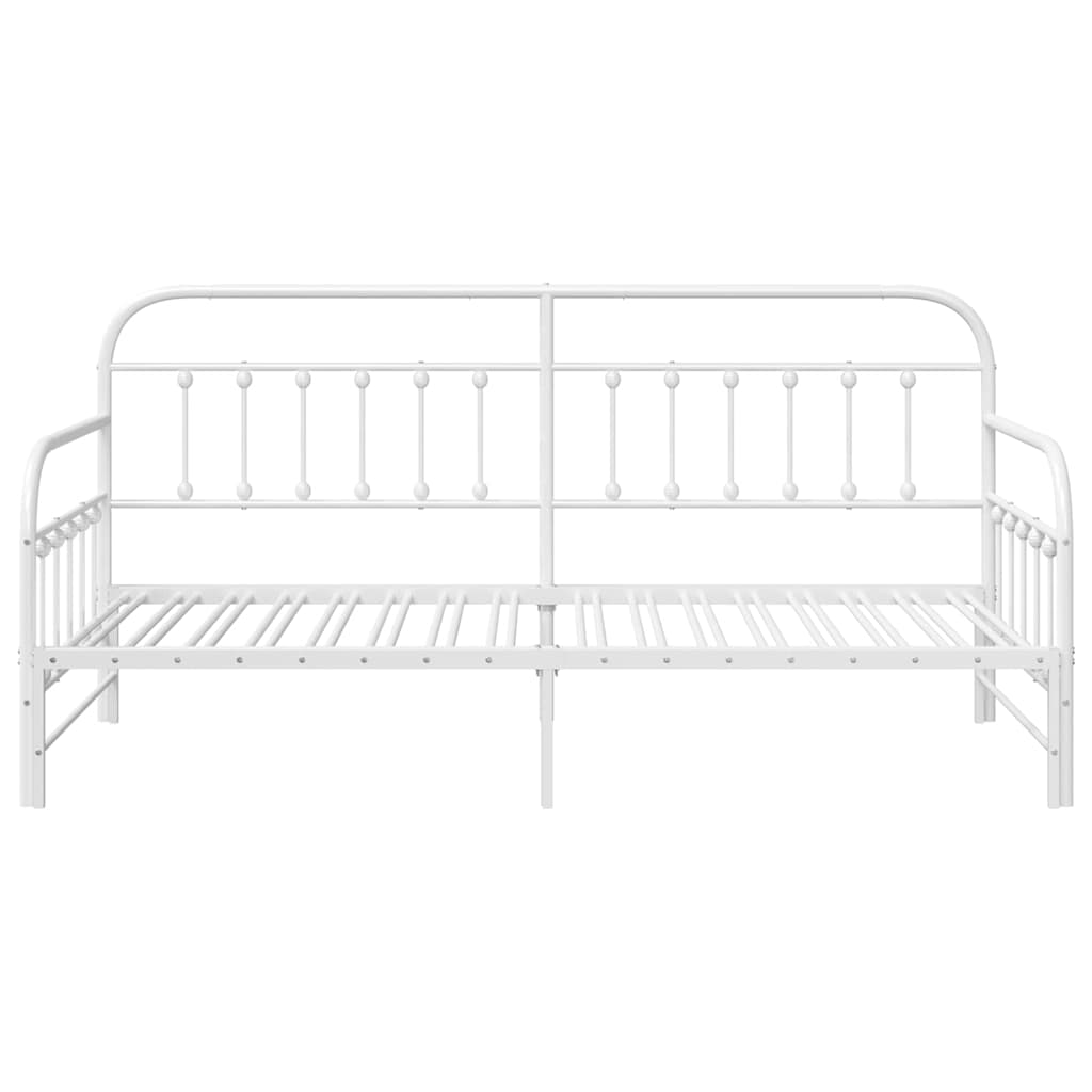 vidaXL Σκελετός κρεβατιού ημέρας Λευκό 90 x 200 cm