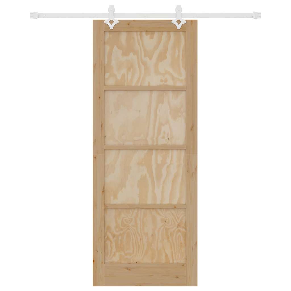 vidaXL Συρόμενη Πόρτα Λευκό 83 x 211 εκ.