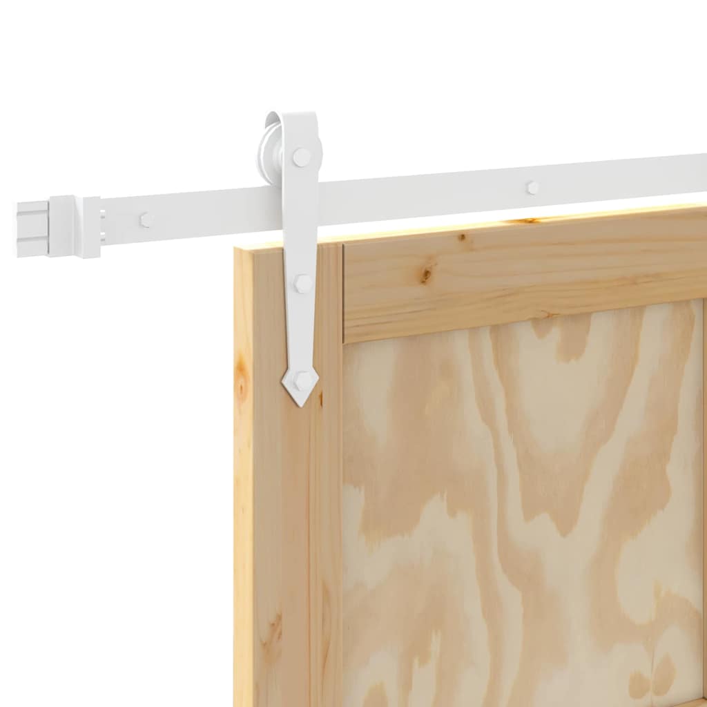 vidaXL Συρόμενη Πόρτα Άλλο ORKDAL Φυσικό και λευκό 83 x 232 εκ.