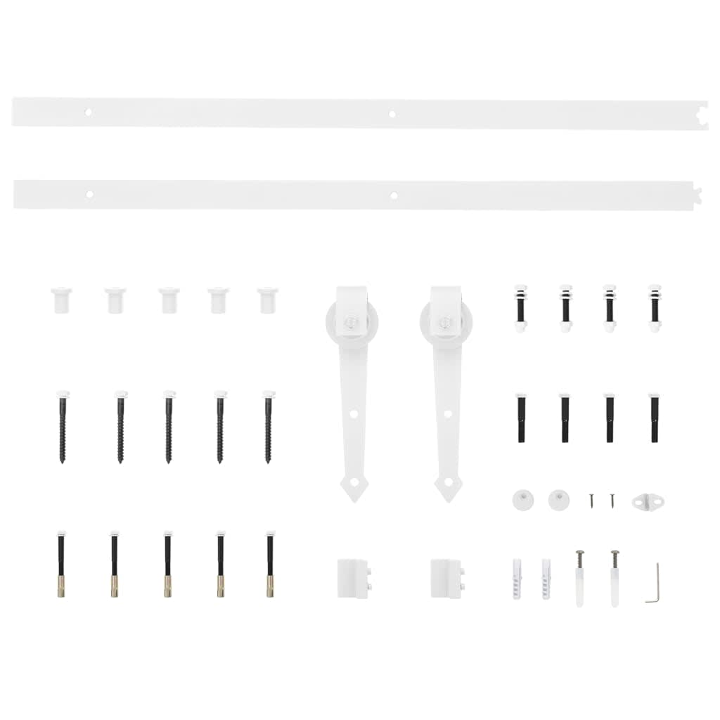 vidaXL Συρόμενη Πόρτα Άλλο ORKDAL Φυσικό και λευκό 86 x 198.5 cm