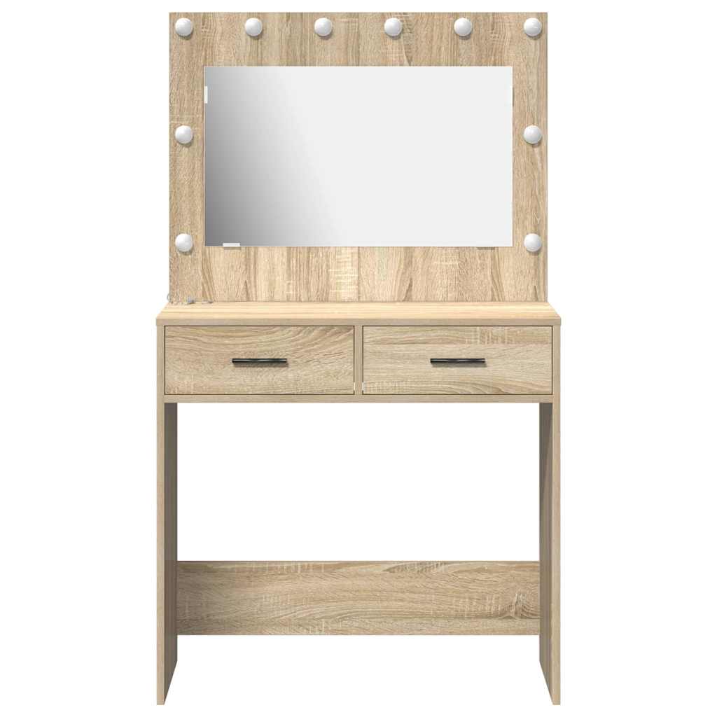 vidaXL Τραπέζι περιποίησης Δρύς Sonoma 78,5 x 41 x 135 εκ