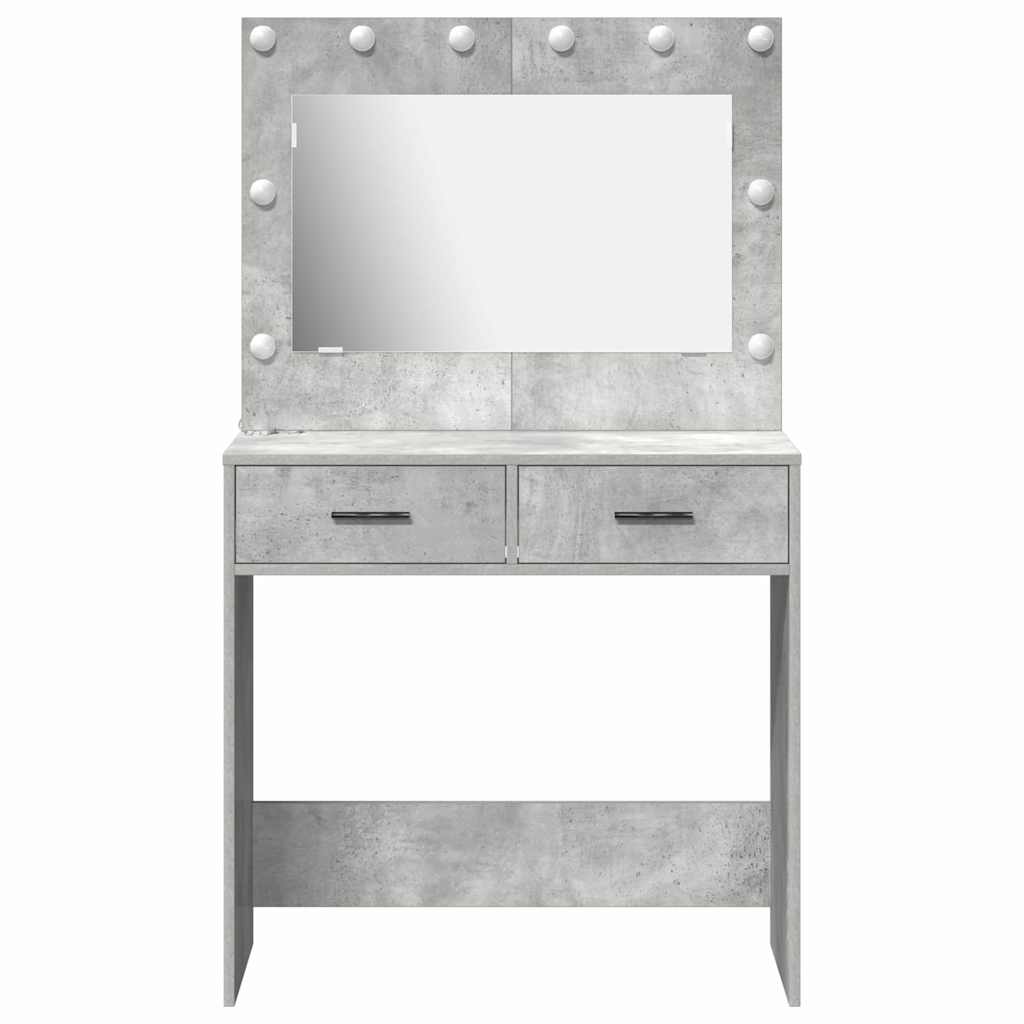 vidaXL Τραπέζι περιποίησης Σκυρόδεμα Γκρι 78,5 x 41 x 135 εκ