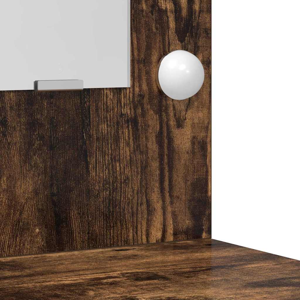 vidaXL Τραπέζι περιποίησης Καπνιστό Δρύς 78,5 x 41 x 135 εκ