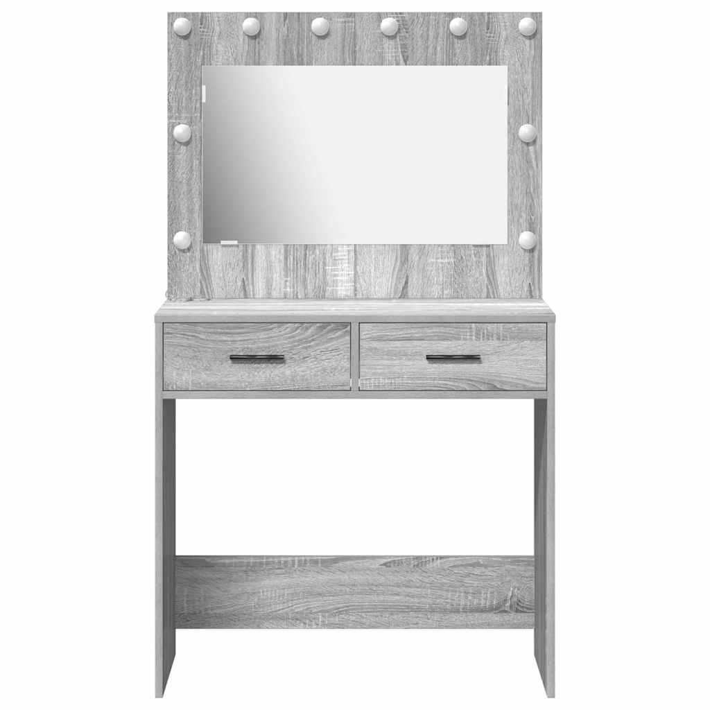 vidaXL Τραπέζι περιποίησης Γκρίζο Σονομα 78,5 x 41 x 135 εκ